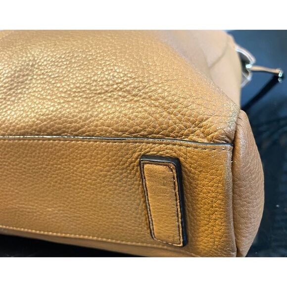 Halston Heritage Large handbag TAN Color Leather Bag Retail $495 - Picture 7 of 16
